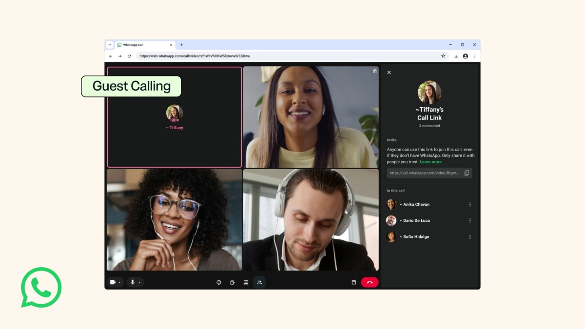WhatsApp Introduces Guest Calling for Non-Users via Shareable Links